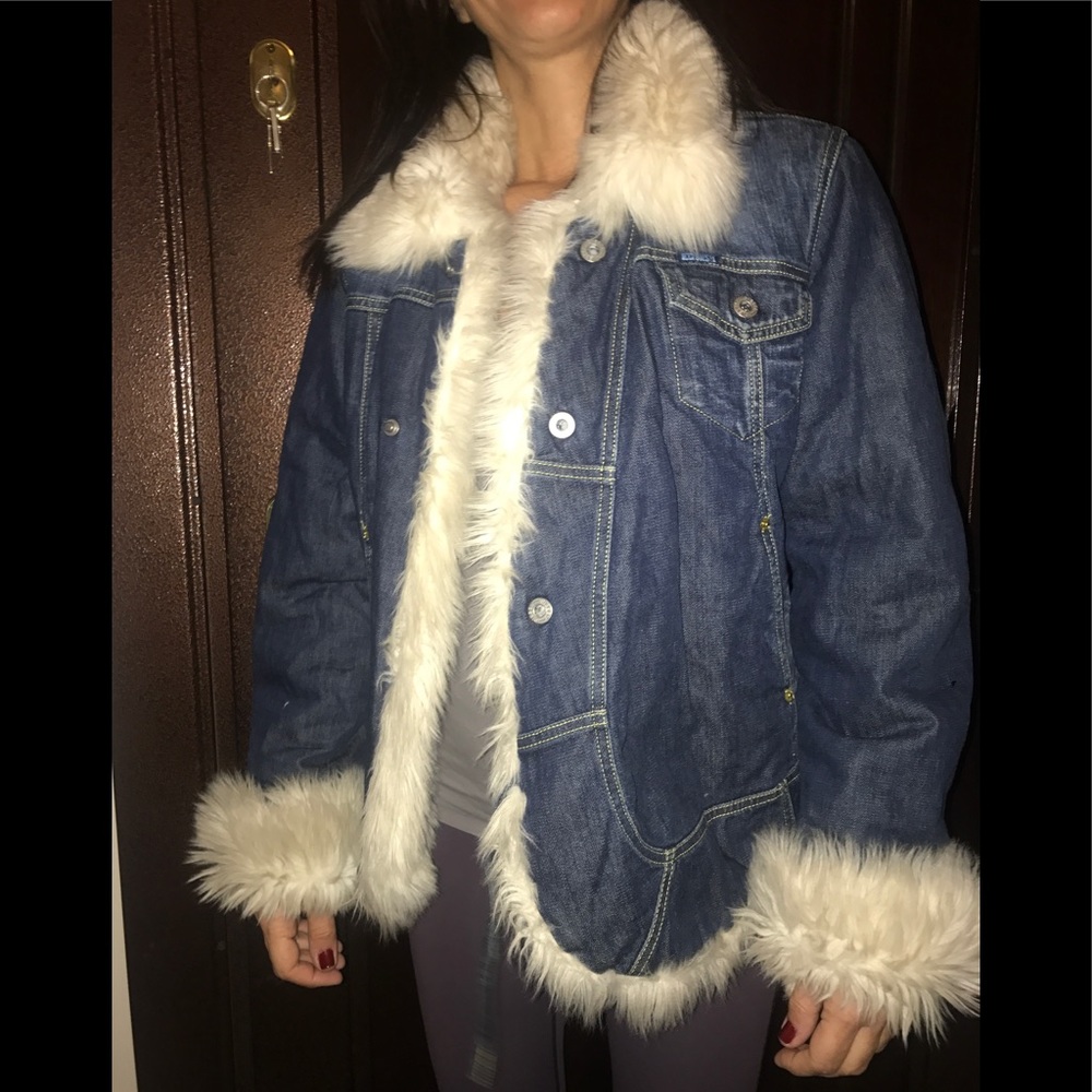 Diesel fur denim jacket